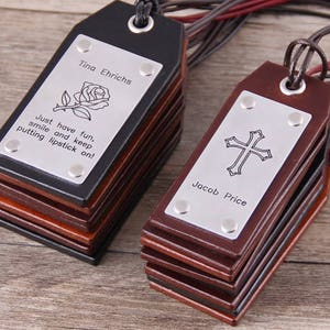 Personalized Leather Luggage Tag Leather Travel Tag Suitcase Tag Baggage Tag Gift for Her, Gift for Him Anniversary Weddig Gift image 3