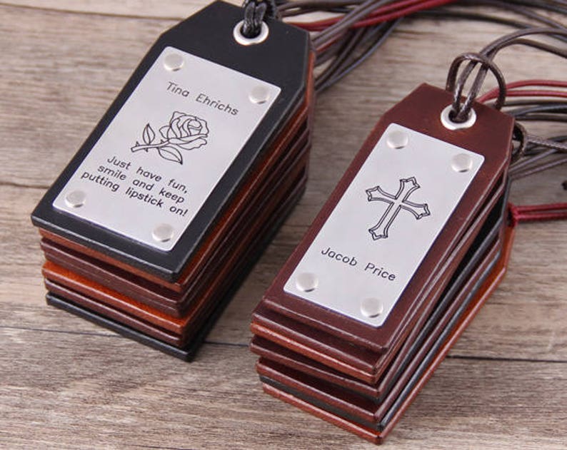 Personalized Leather Luggage Tag Leather Travel Tag Suitcase Tag Baggage Tag Gift for Her, Gift for Him Anniversary Weddig Gift zdjęcie 3