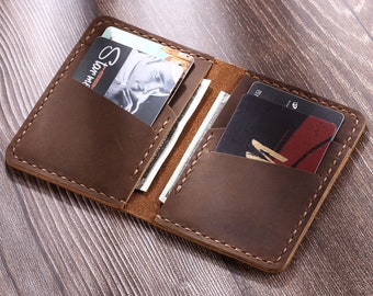 Handmade Leather Soccer Bifold Cool Men Long Wallet PERSONALIZED MONOG –  Feltify