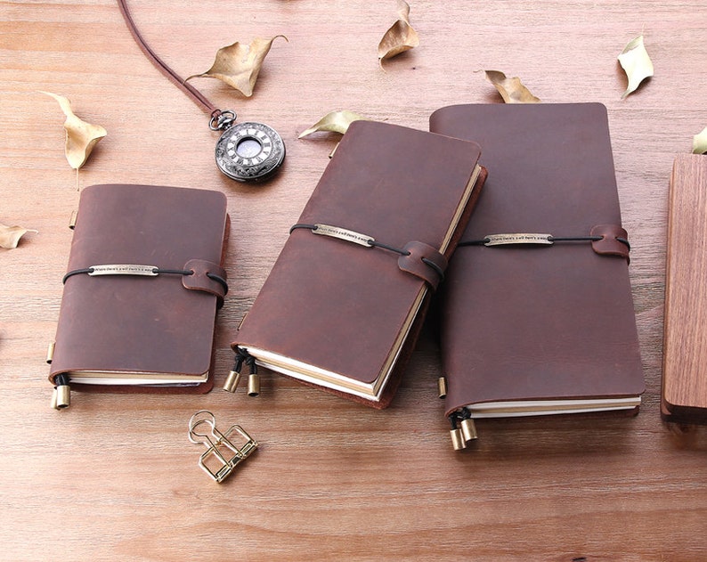 Handmade Leather Traveler's Notebook Travel Diary Etsy