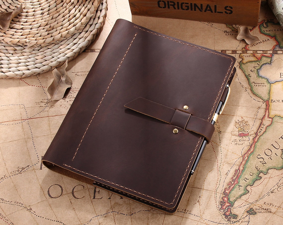 Personalized Leather Travel Journal A5 Refillable Ring Binder Etsy