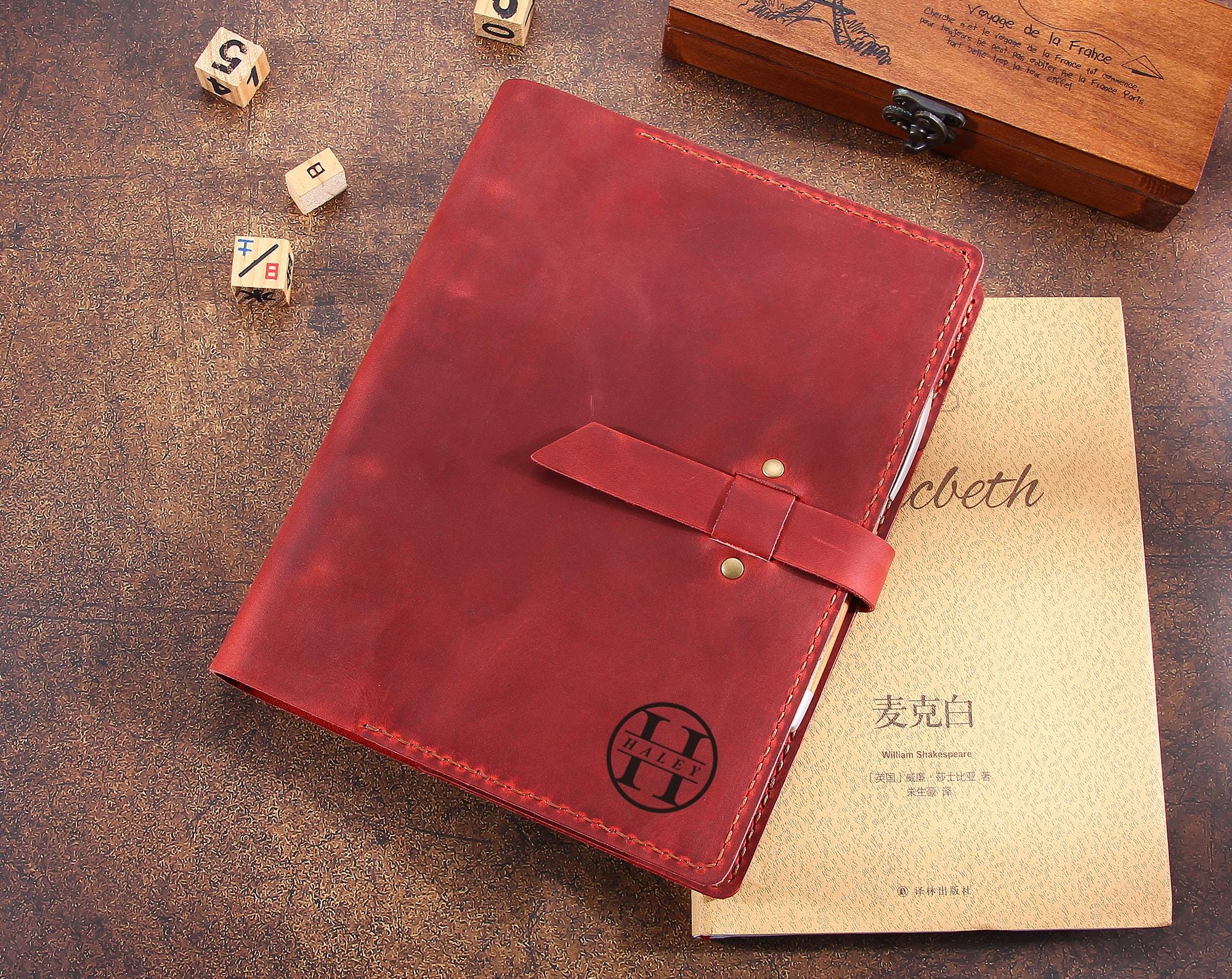 Quaderno In Pelle Mappa Del Mondo - Diario Di Viaggio A5, Taccuino Fatto A Mano, 21x15 Cm - Foto 3