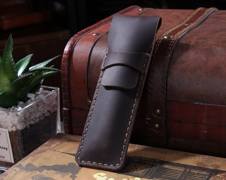 Personalised Men's Leather Pen Holder Gifts For Him Etsy