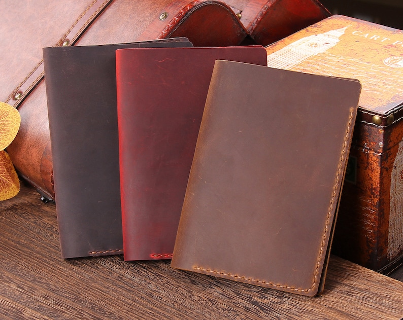 Leather Yardage Book Cover Personalized Golf Scorecard & Etsy