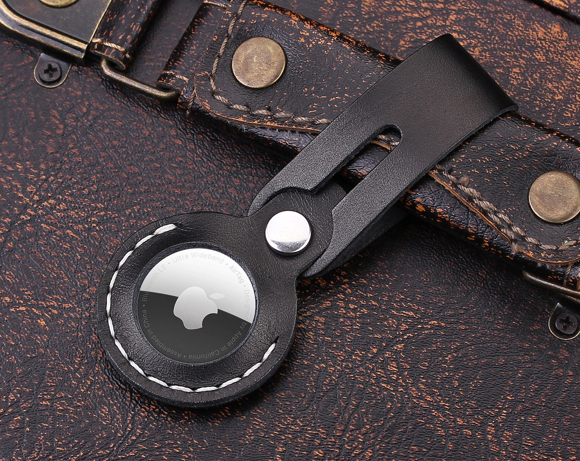 Airtag Holder Personalized Airtag Case Leather Airtag Etsy UK