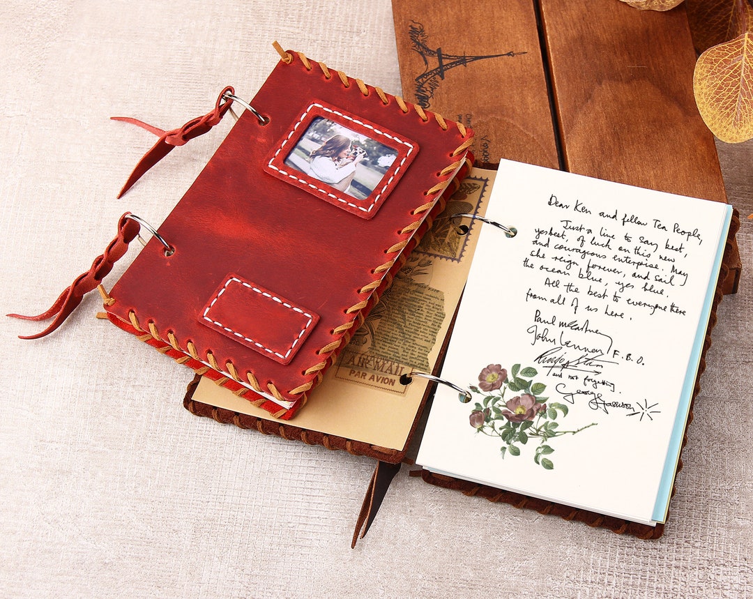 Handmade Leather Journals Notebook Sketch Book, Travel Journal Gift for ...