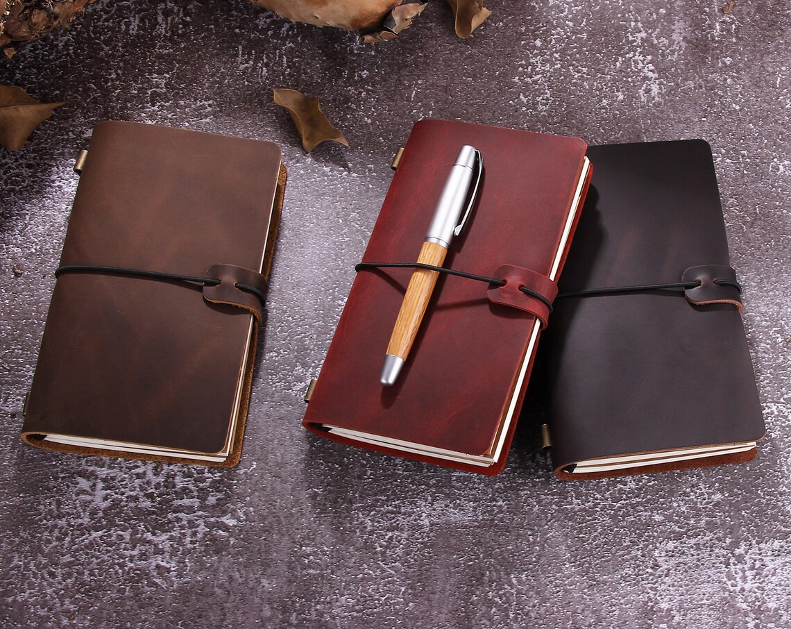 Weekly Planner Notebook Leather Planner Monthly Agenda Etsy