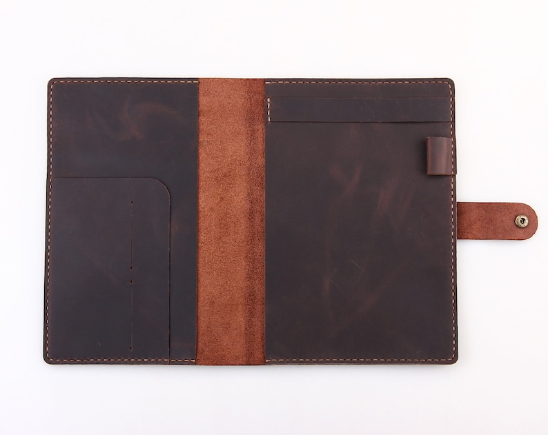 Personalized Leather Steno Pad 6x9 Holder Folio Etsy