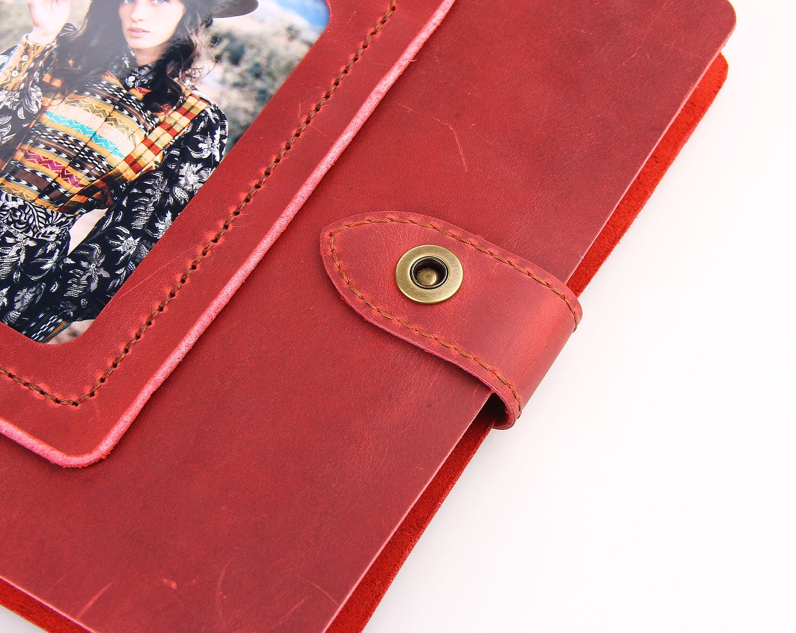 Handmade Leather Photo Album Selfadhesive 70 Pages Sticky Etsy
