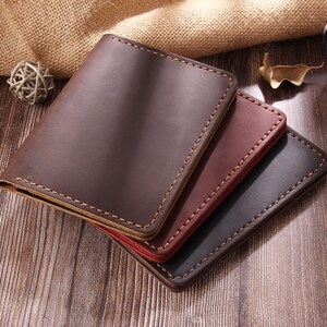 Cartera de cuero personalizada para pasaporte, billetera de viaje de cuero hecha a mano, estuche para pasaporte, porta pasaporte de cuero, billetera para documentos, regalo de graduación imagen 6