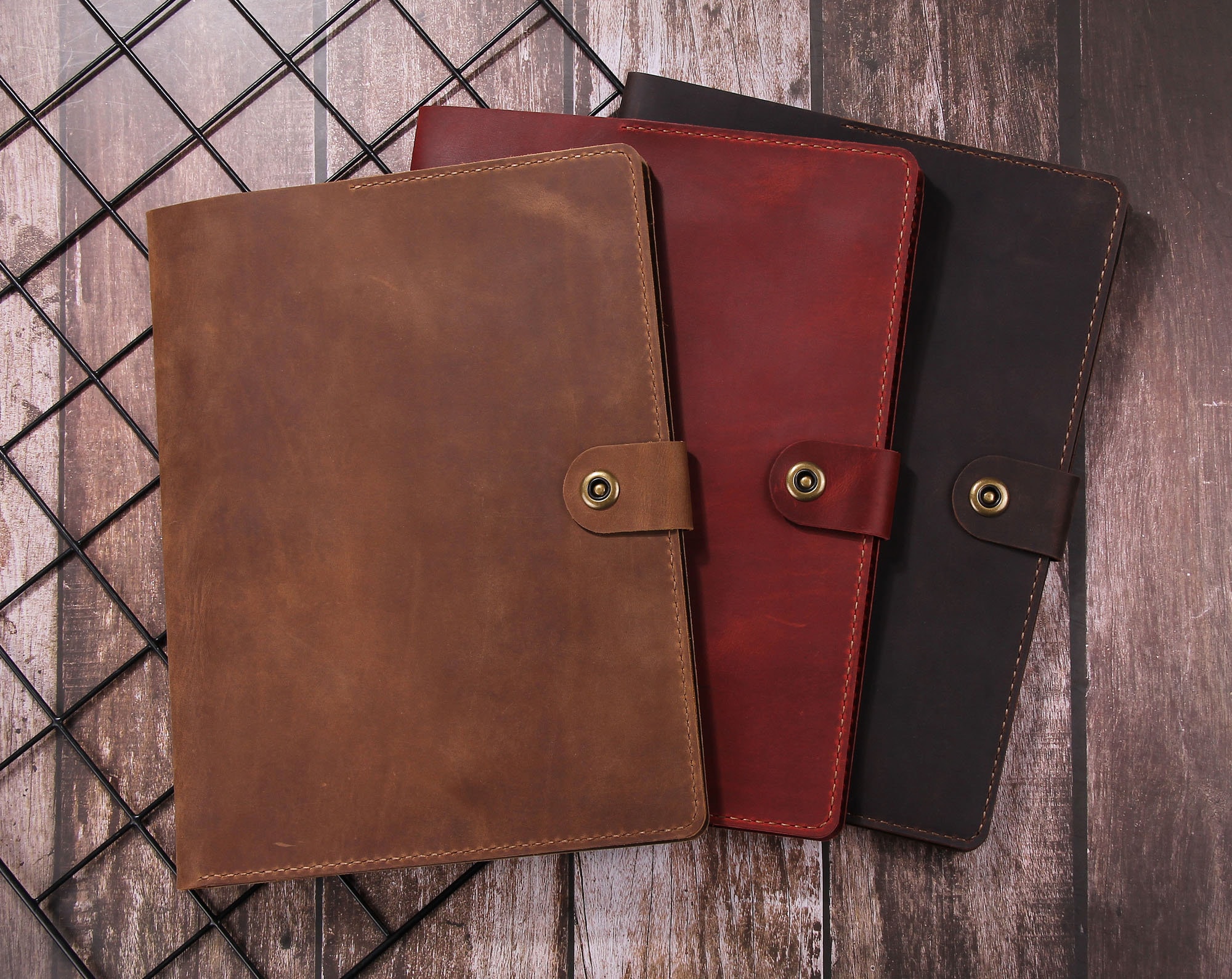 Leather Writing Case Leather Portfolio Leather Organizer Etsy