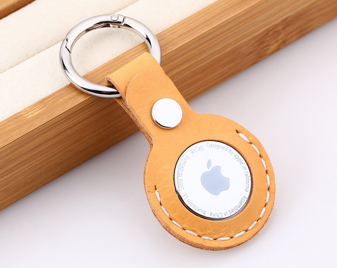 Apple Air Tag Premium Leather Holder Leather Airtags Etsy