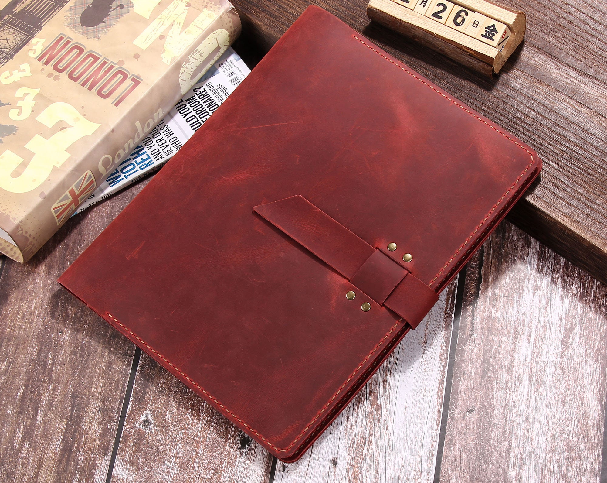 Personalized Leather Rocket Cover Handmade Rocketbook Etsy