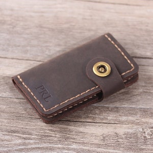 Personalized Leather key case, leather key holder, handmade leather key wallet, key chain Convenient key holder Leather key pouch keychain image 6