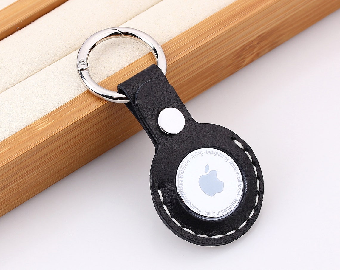 Handmade Airtag Leather Keychain Leather Airtags Key Ring Etsy Australia
