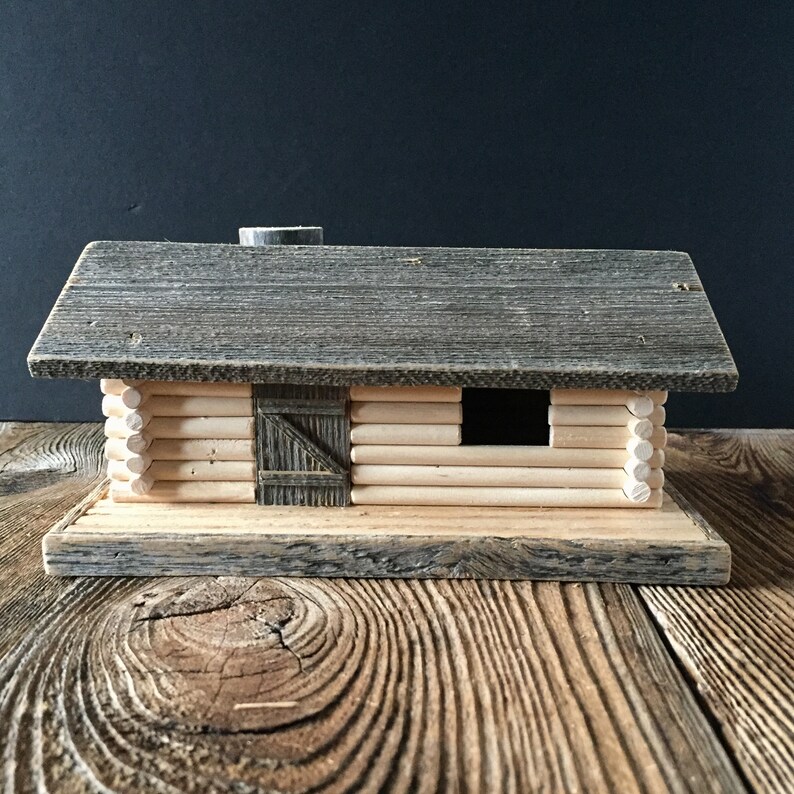 Mini Log Cabin Incense Burner Etsy