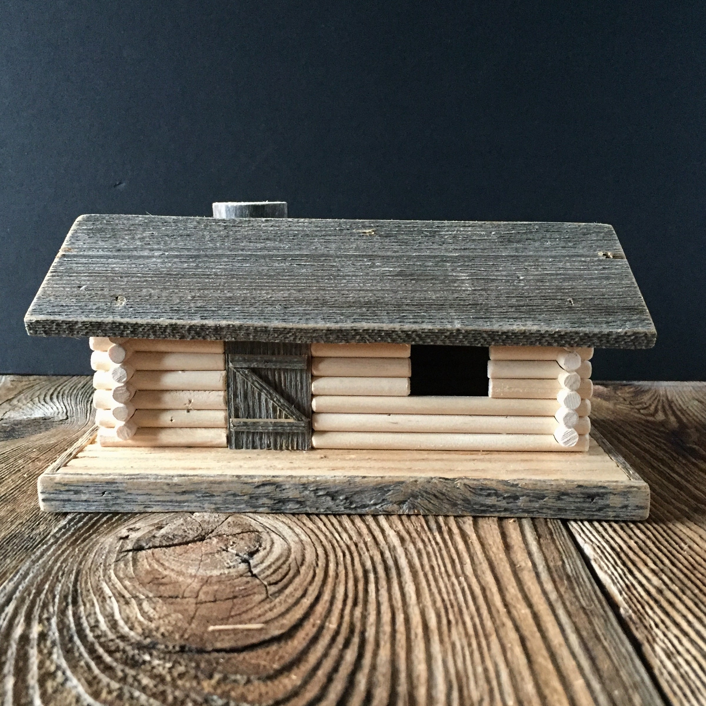 Mini Log Cabin Incense Burner Etsy