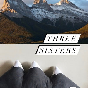 Three Sisters Mountain Pillow Made to Order image 6