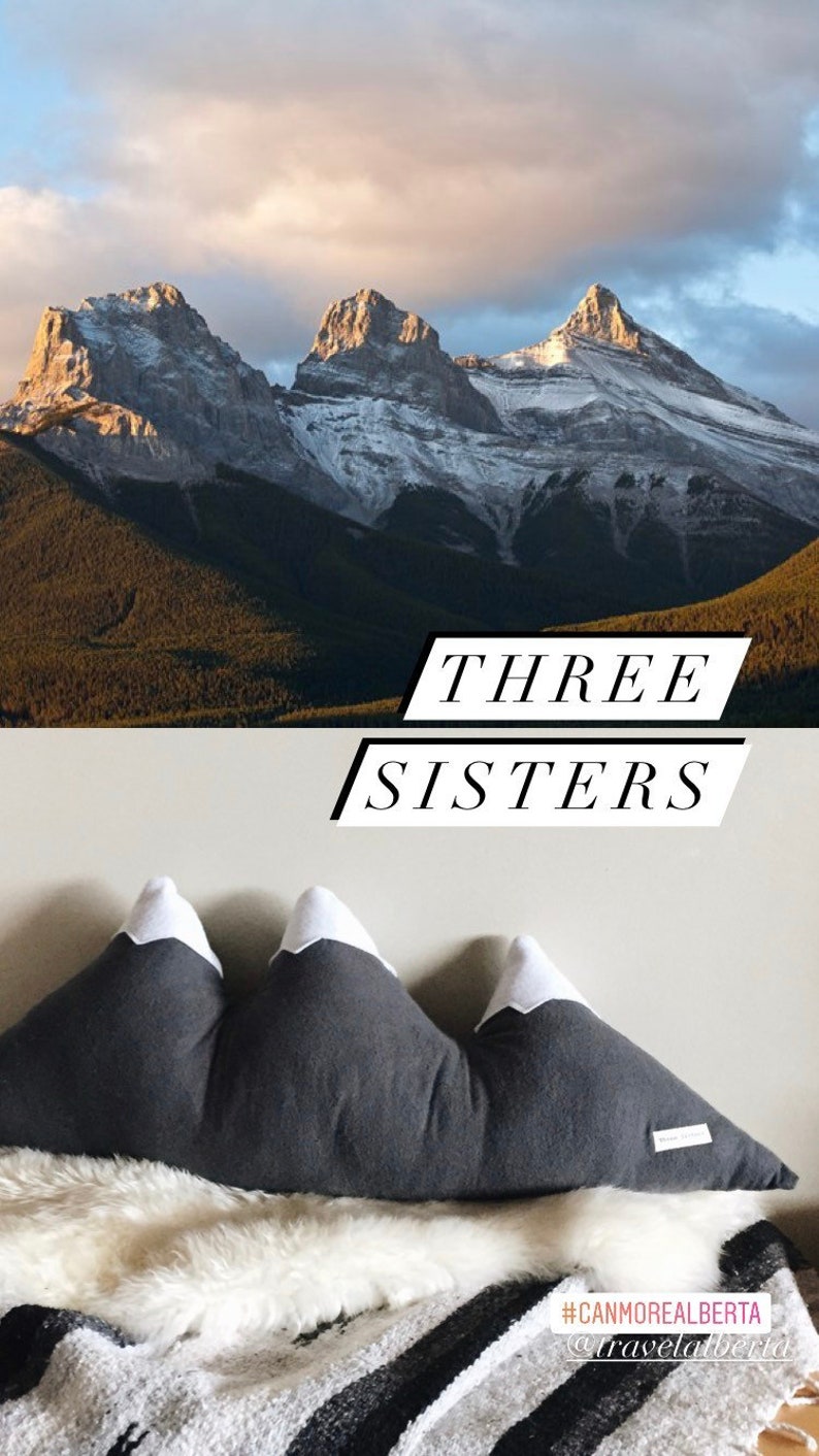 Three Sisters Mountain Pillow Made to Order image 6
