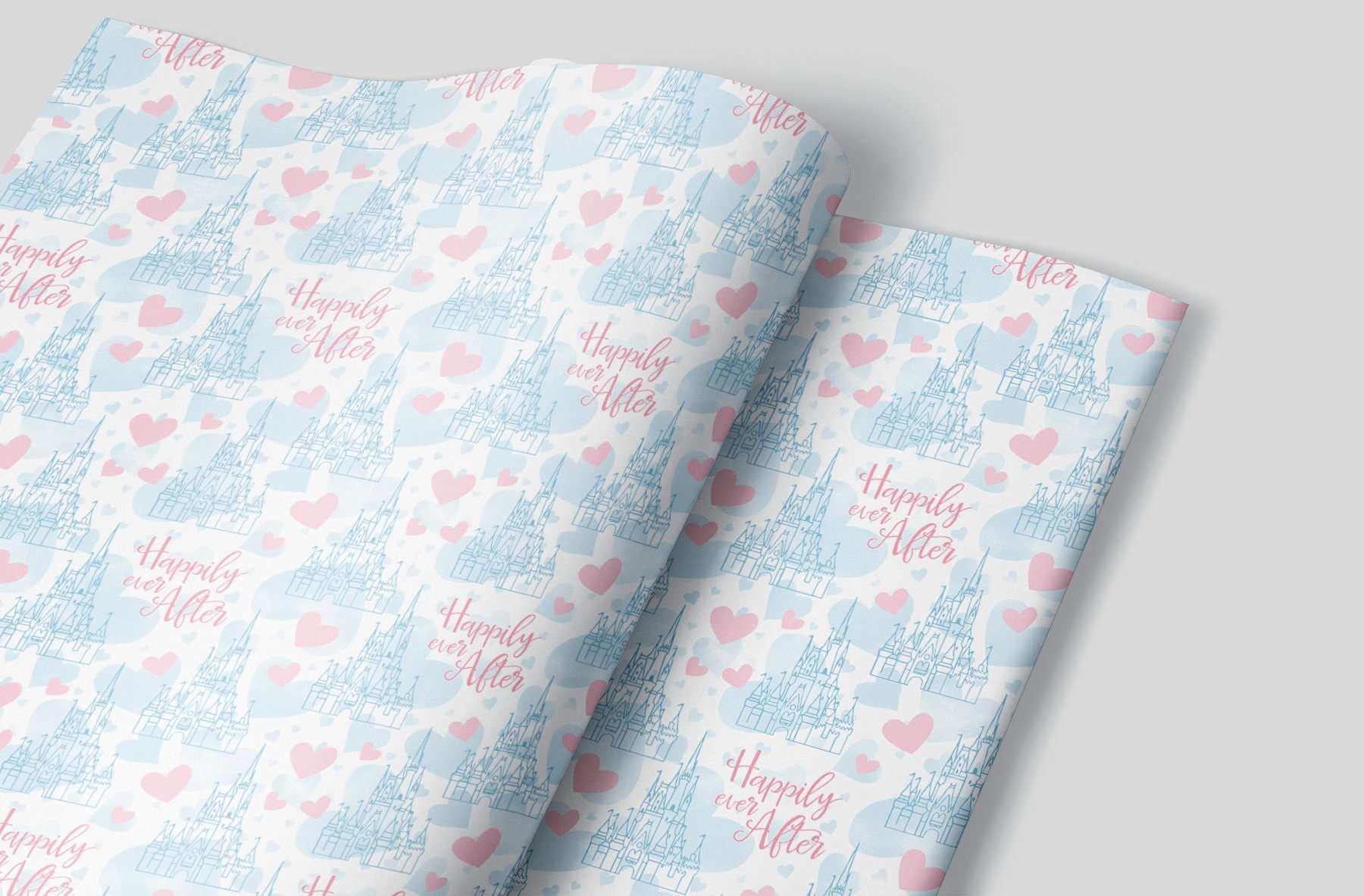 Disney Castle Wrapping Paper Sheets