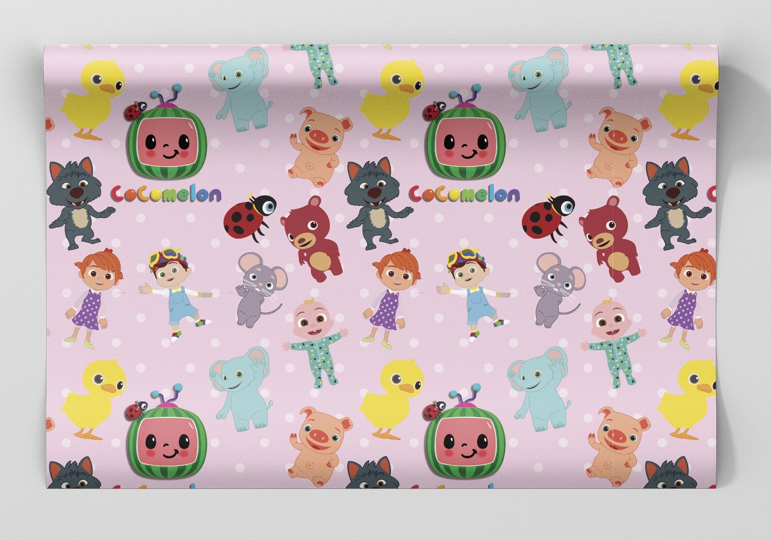 Pink Wrapping Paper Sheets Set of 3 Birthday Etsy