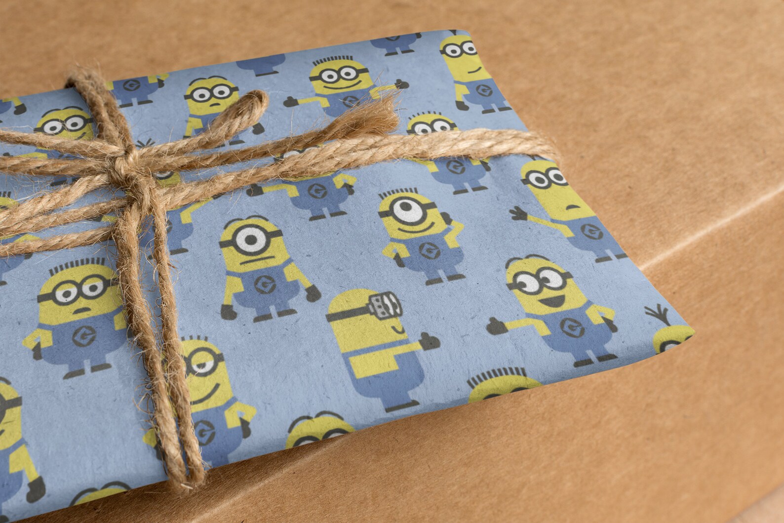 Minions Wrapping Paper Sheets Set of 3 Sheets Bob Kevin Etsy