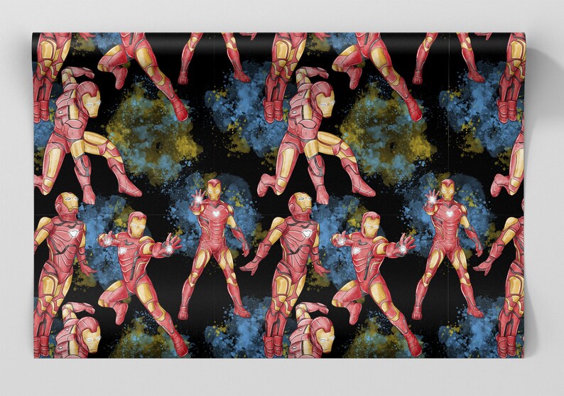 Iron Man Ironman Wrapping Paper Sheets Set of 3 Sheets Etsy