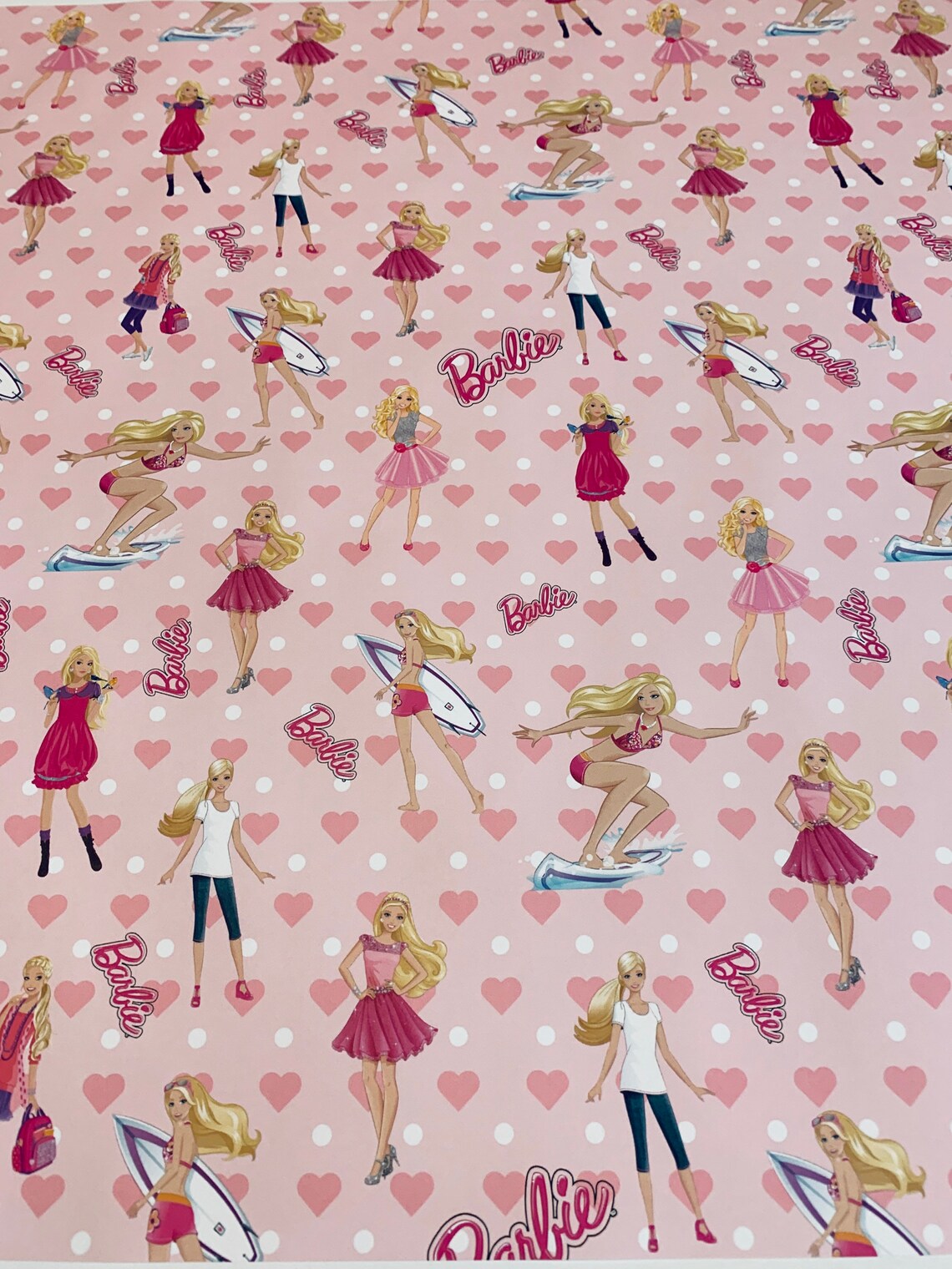 Barbie Wrapping Paper Sheets Set of 3 Barbie Party Decor Etsy