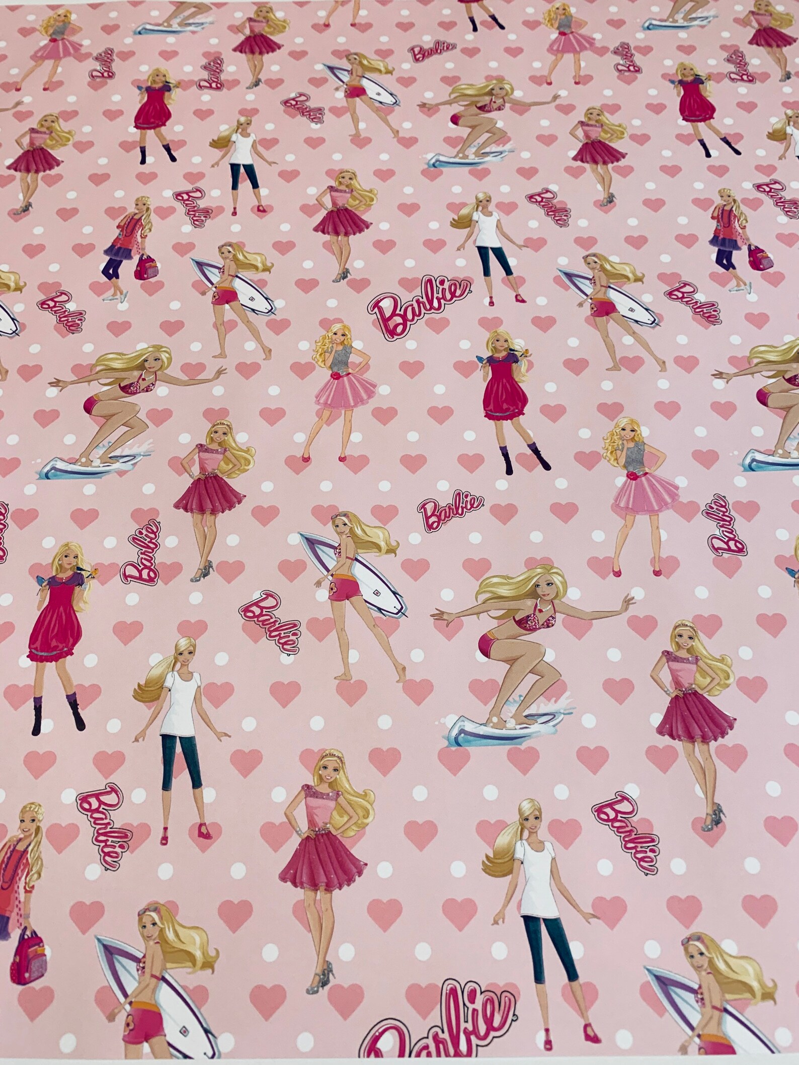 Barbie Wrapping Paper Sheets Set of 3 Barbie Party Decor Etsy