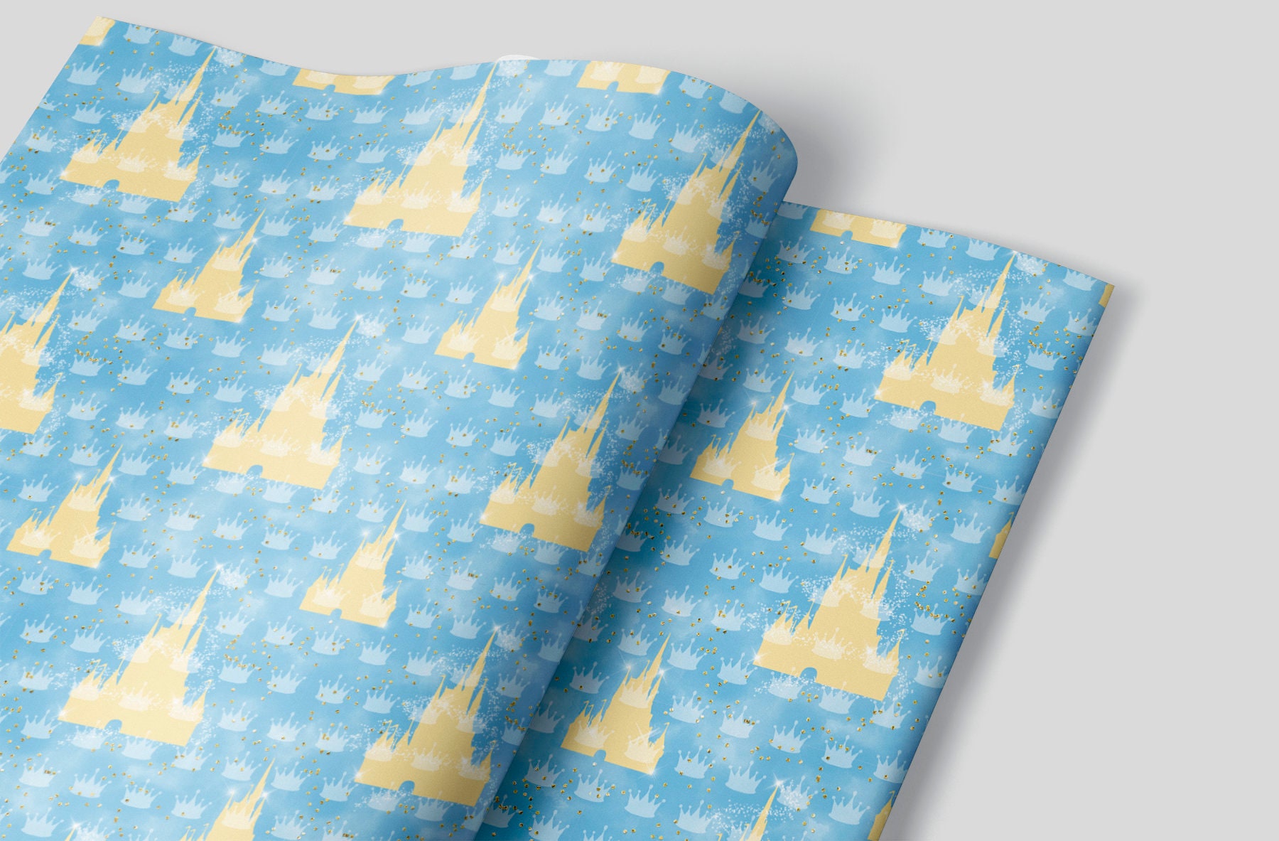 Disney Castle Wrapping Paper Sheets