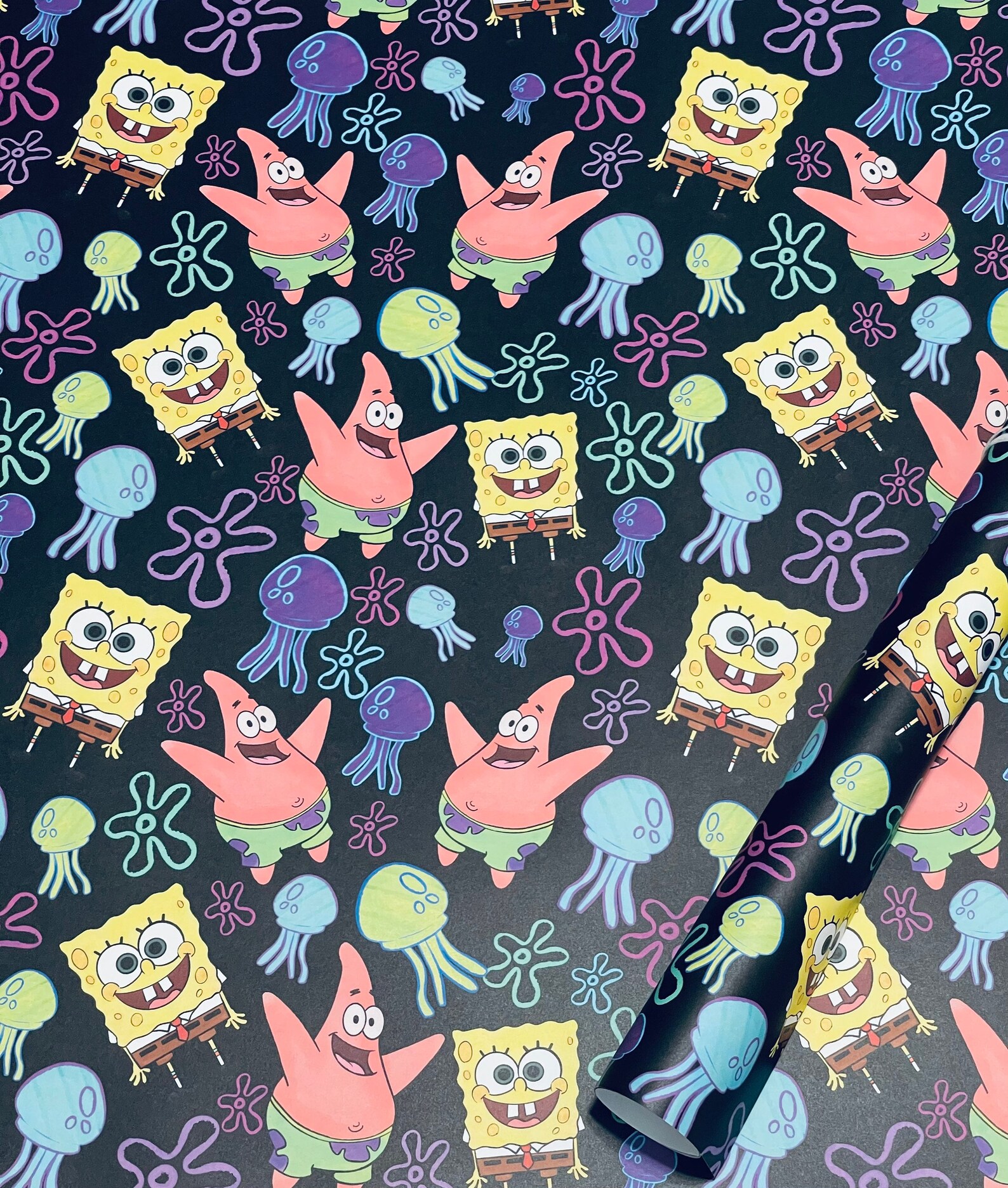 Spongebob Squarepants Wrapping Paper Sheets Set of 3 Etsy