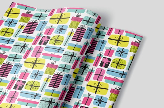 Hanukkah Christmas Gift Decor Holiday Gift Wrap Kids Hanukkah Party Set of 3 Hanukkah Wrapping Paper Sheets