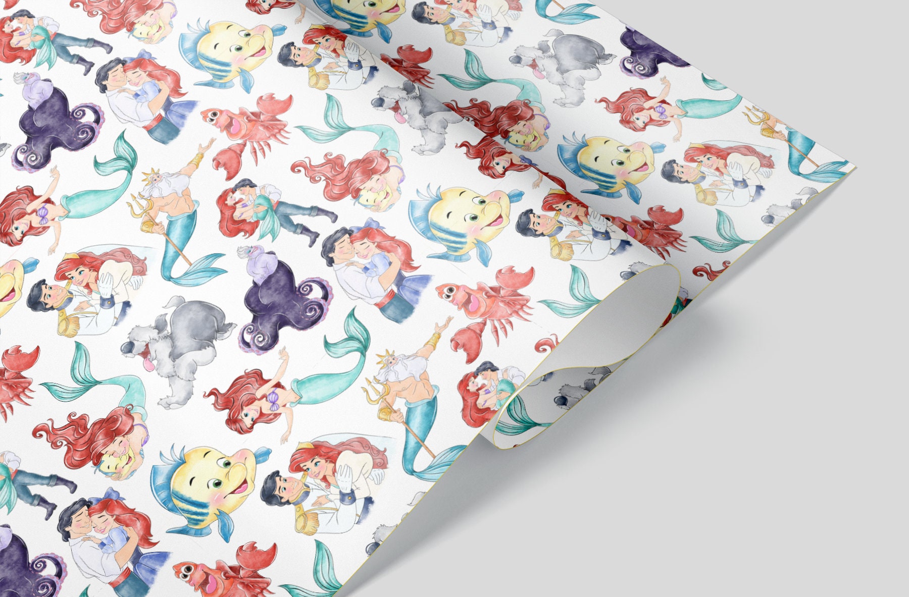 The Little Mermaid Wrapping Paper Sheets