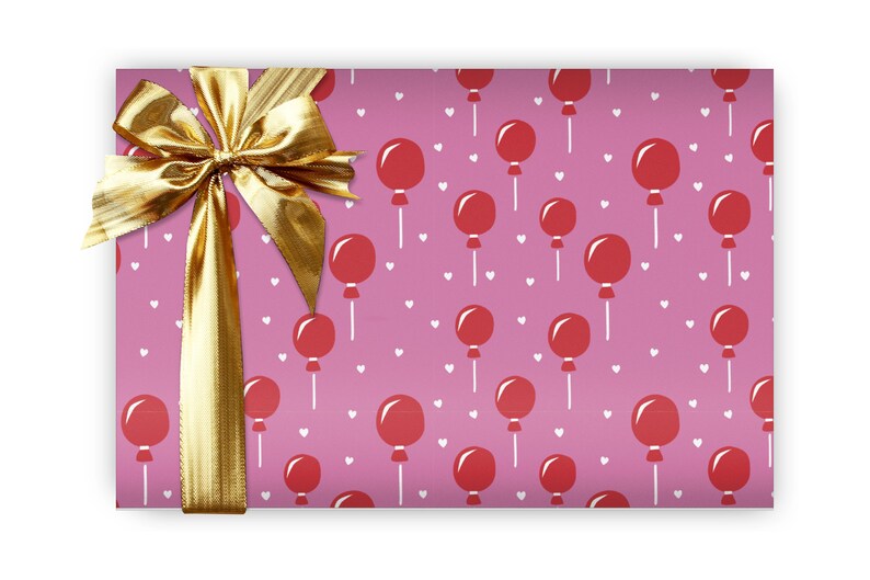 Happy Birthday Balloons Wrapping Paper Sheets Set of 3 Etsy