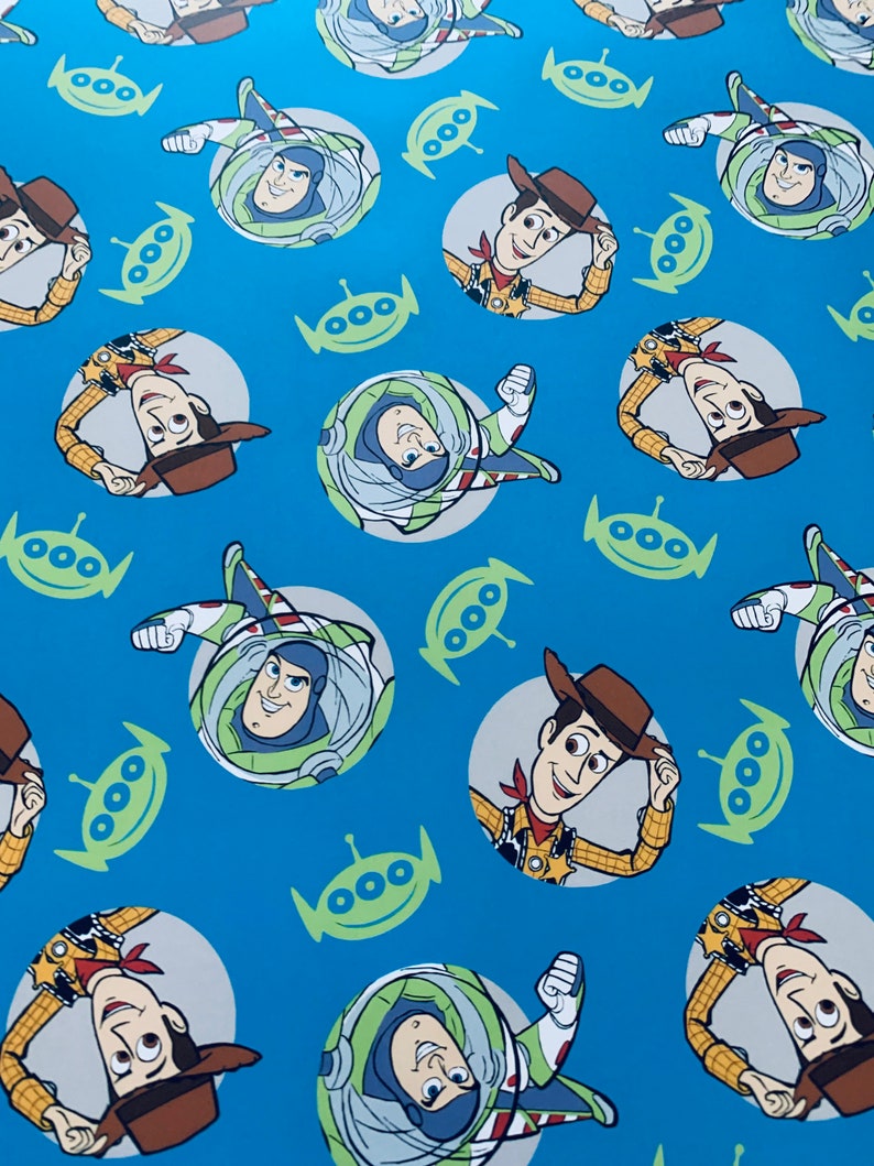 Toy Story Wrapping Paper Sheets Set of 3 Disney Buzz Etsy
