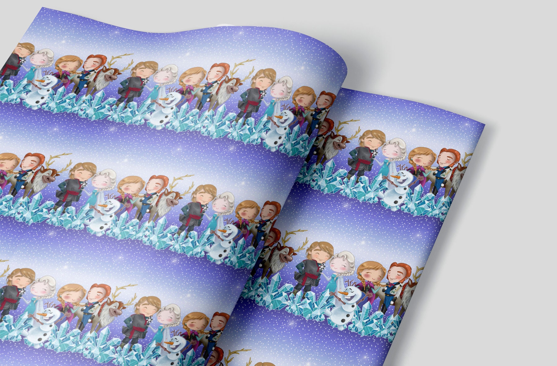 Frozen Wrapping Paper Sheets Set of 3 Disney Wrapping Etsy