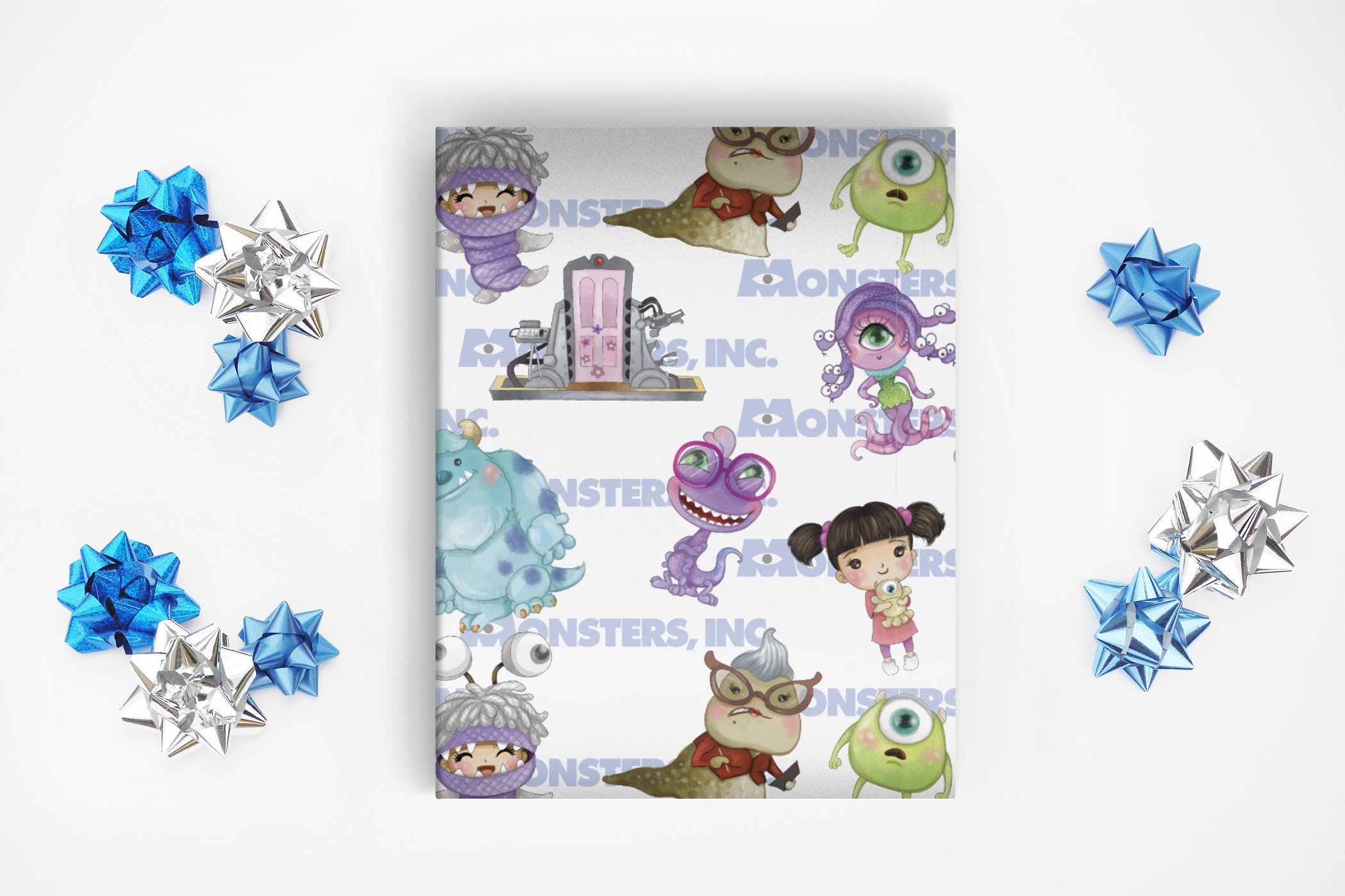 Monsters Inc Wrapping Paper Sheets