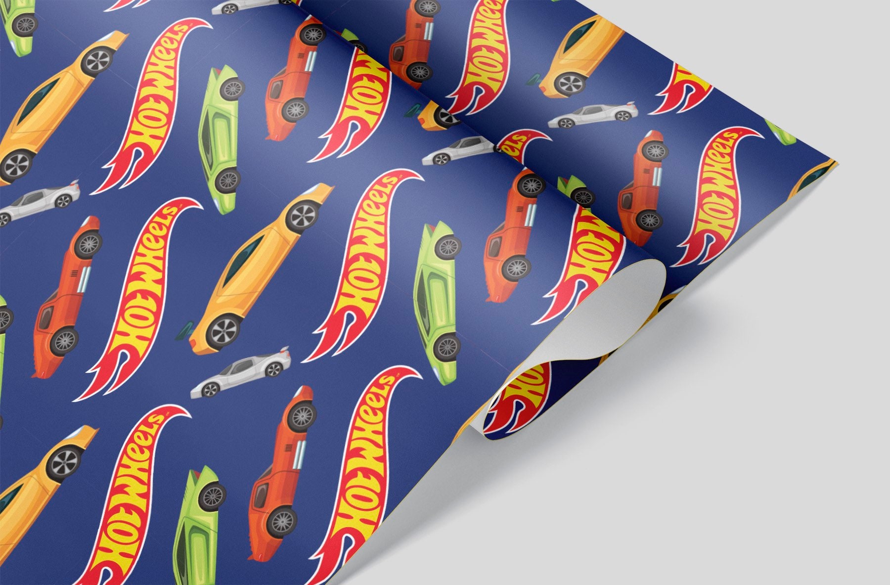 Hot Wheels Wrapping Paper Sheets Set of 3 Sheets Cars Etsy