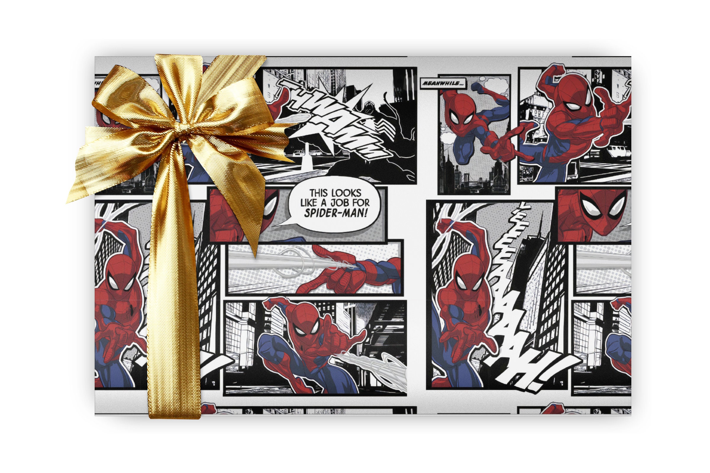Spiderman Spider Man Wrapping Paper Sheets Set of 3 Etsy