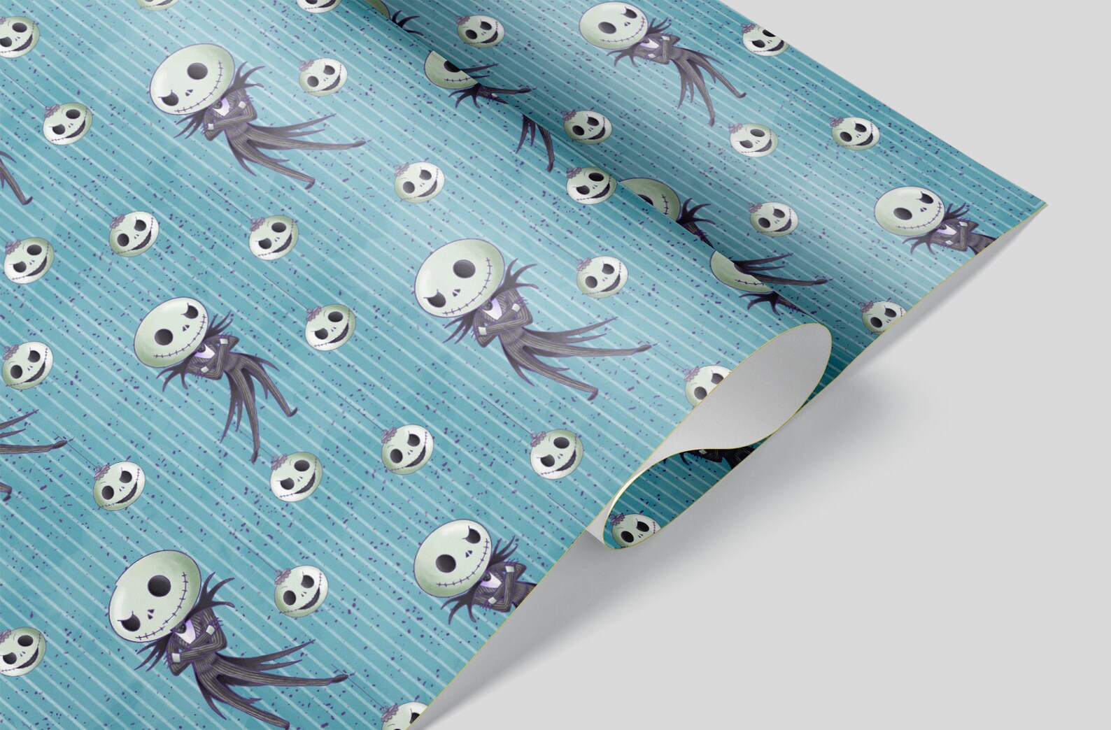 Nightmare Before Christmas Wrapping Paper Sheets Set of 3 Etsy