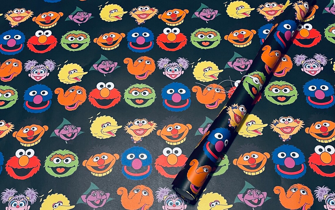 Sesame Street Christmas Wrapping Paper 