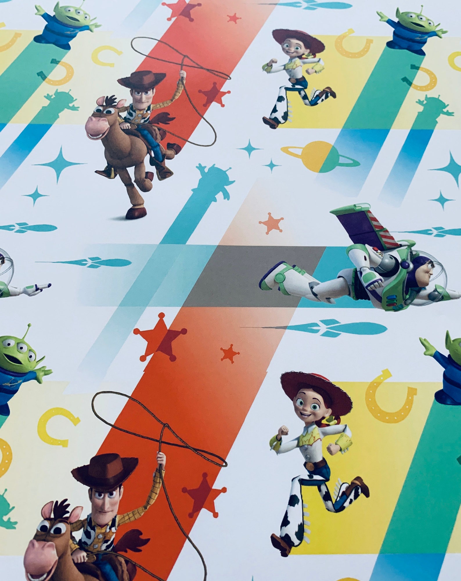 Toy Story Wrapping Paper Sheets Set of 3 Sheet Disney Buzz Etsy