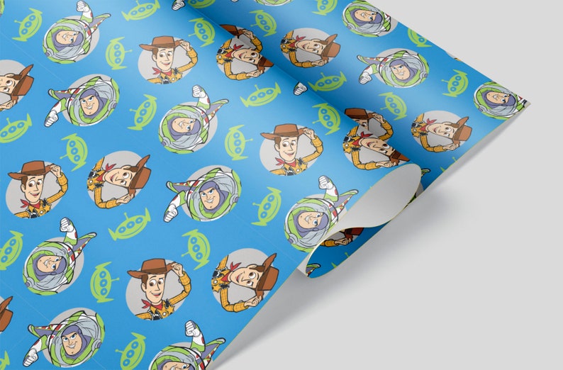 Toy Story Wrapping Paper Sheets Set of 3 Disney Buzz Etsy