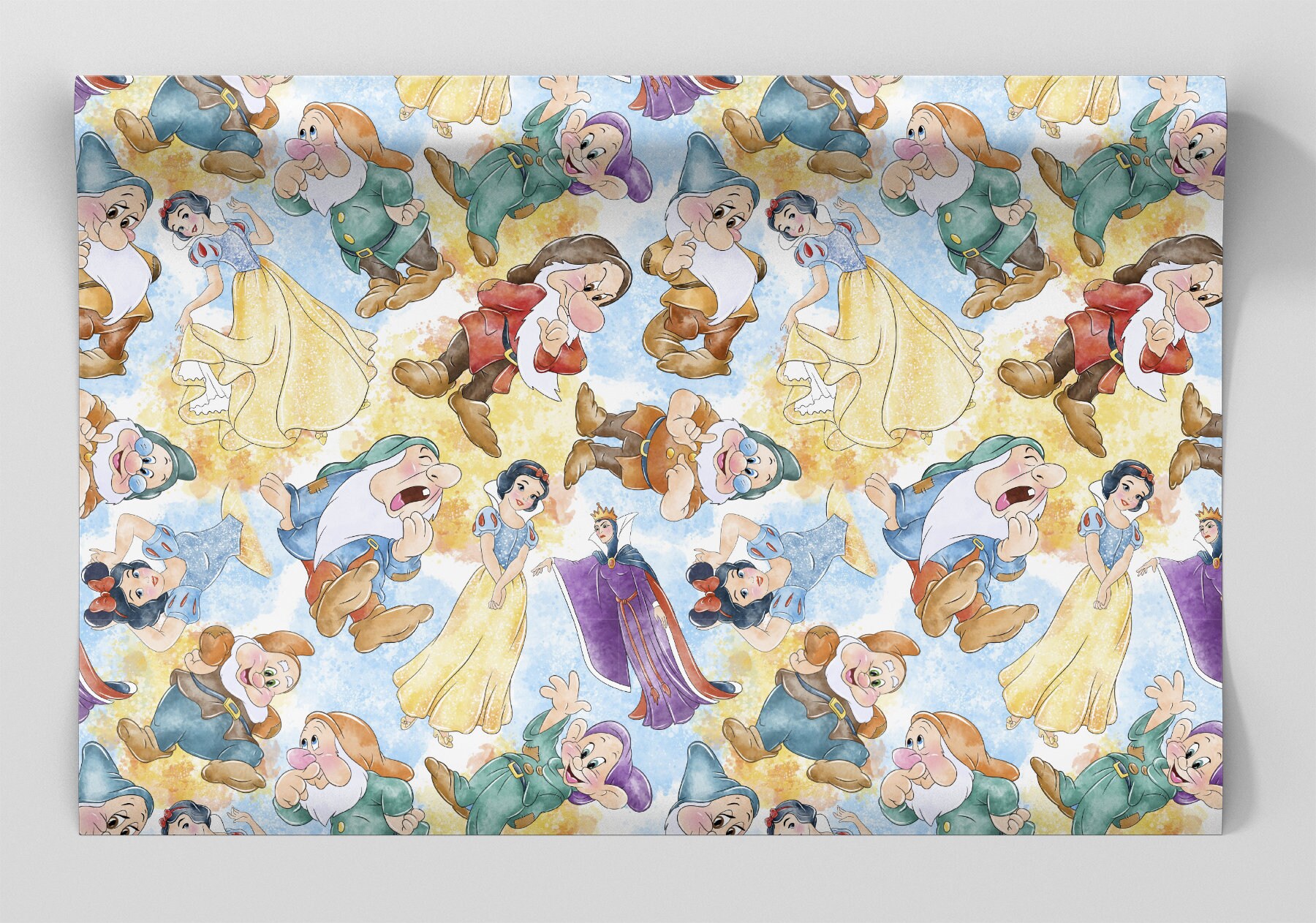 Snow White and the Seven Dwarfs Wrapping Paper