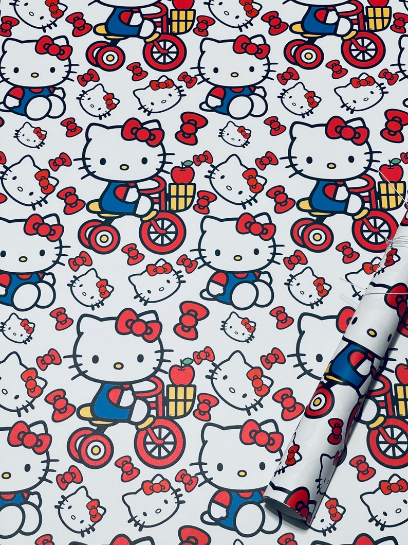 Hello Kitty Wrapping Paper Sheets Set of 3 Birthday Party - Etsy
