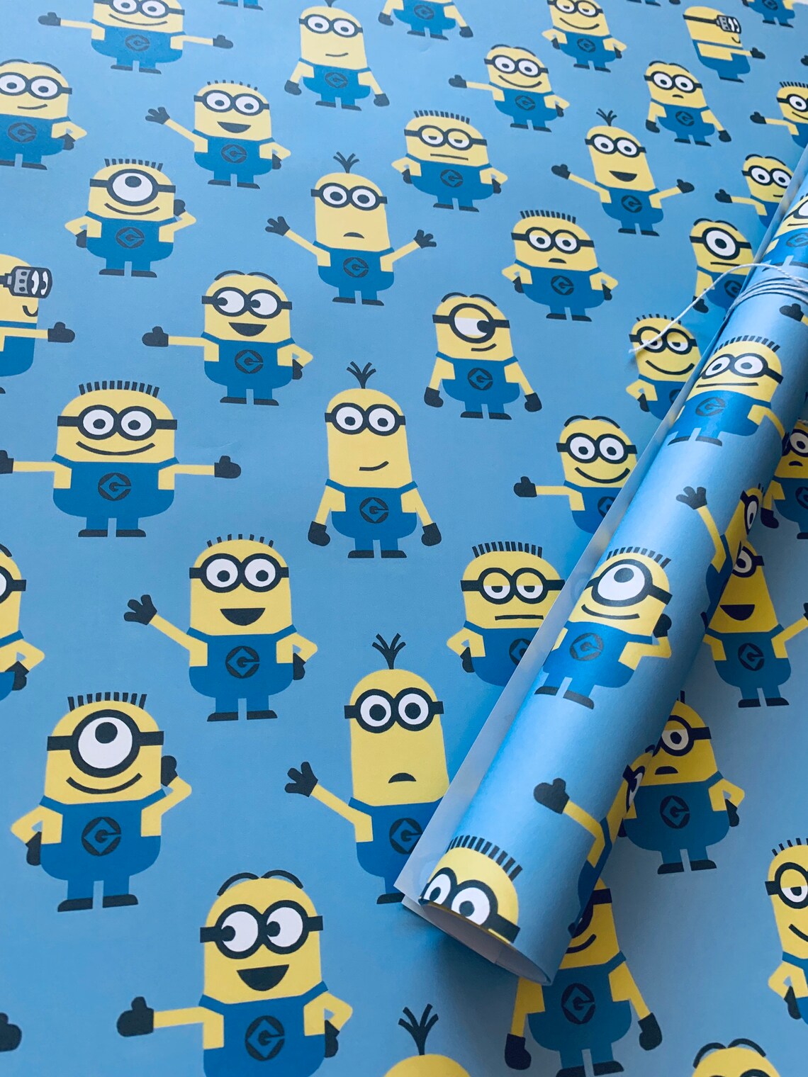 Minions Wrapping Paper Sheets Set of 3 Sheets Bob Kevin Etsy