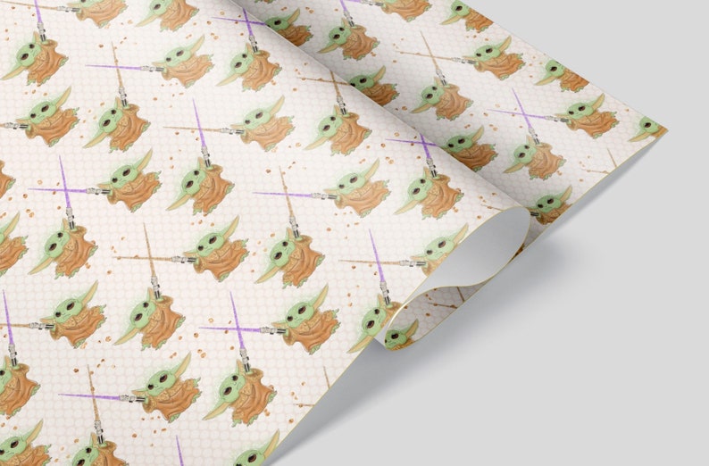 Star Wars Mandalorian Wrapping Paper Sheets Set of 3 Baby ...