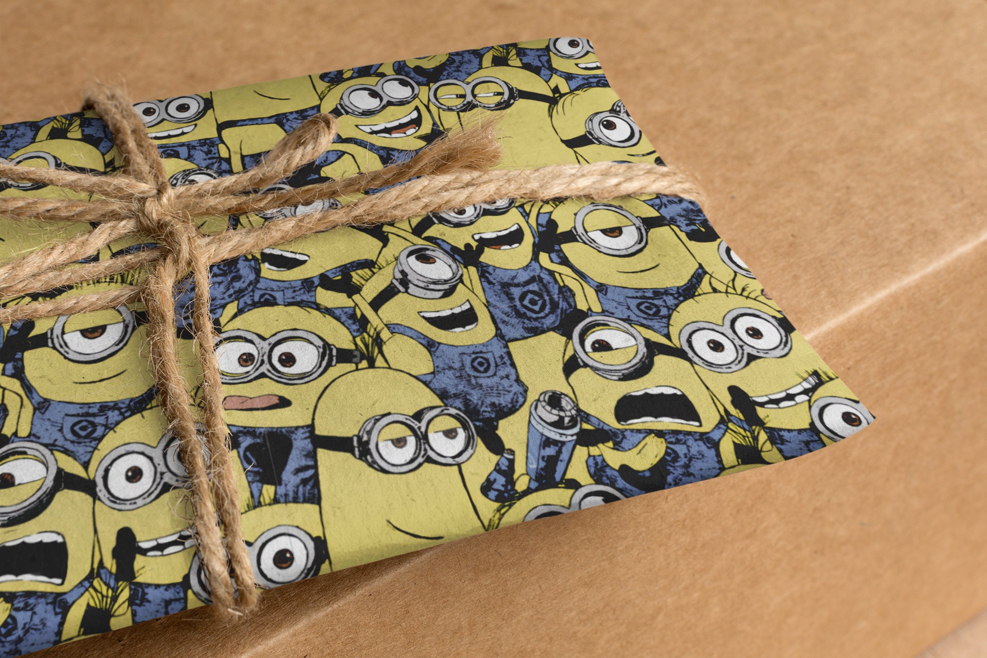Minions Wrapping Paper Sheets Set of 3 Bob Kevin Stuart Etsy