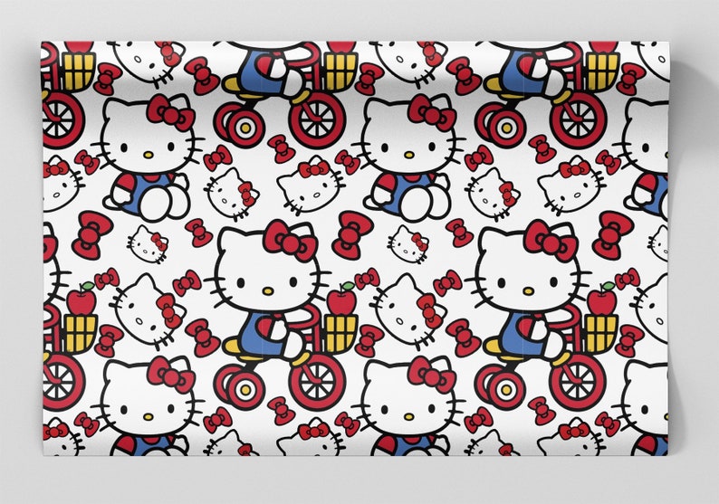 Hello Kitty Wrapping Paper Sheets Set of 3 Birthday Party - Etsy