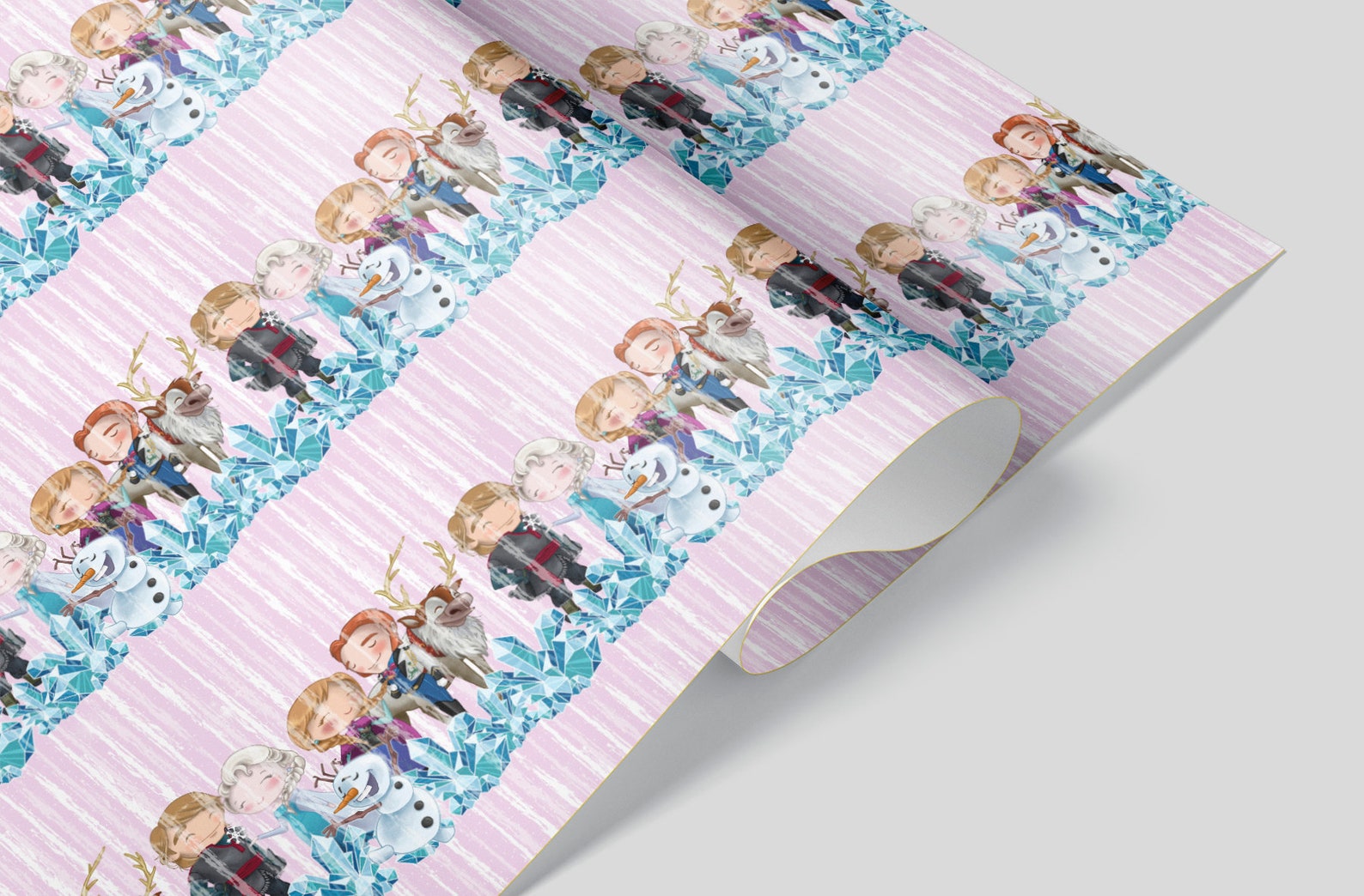 Frozen Wrapping Paper Sheets Set of 3 Disney Wrapping Etsy